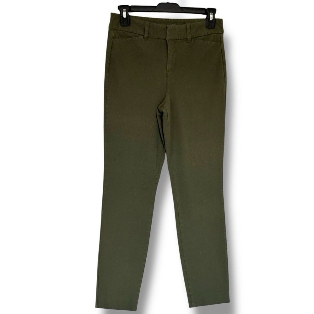 Old Navy Womens Size 2 Olive Green Pixie High Rise Khaki Pants
